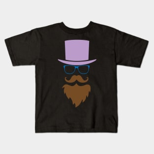 Gentleman Beard Kids T-Shirt